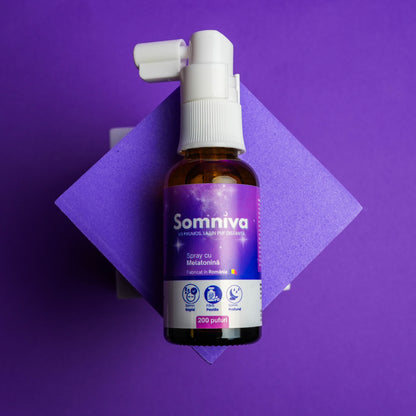 Spray Oral pentru Somn cu Melatonină PURĂ- Somniva®