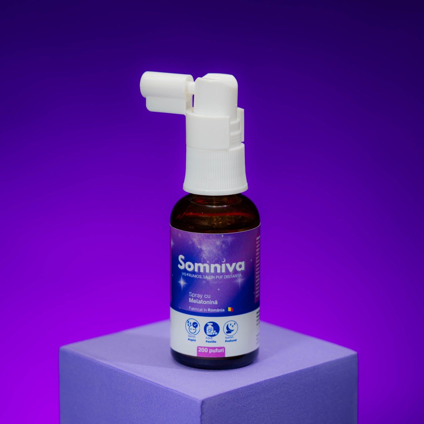 Spray Oral pentru Somn cu Melatonină PURĂ- Somniva®